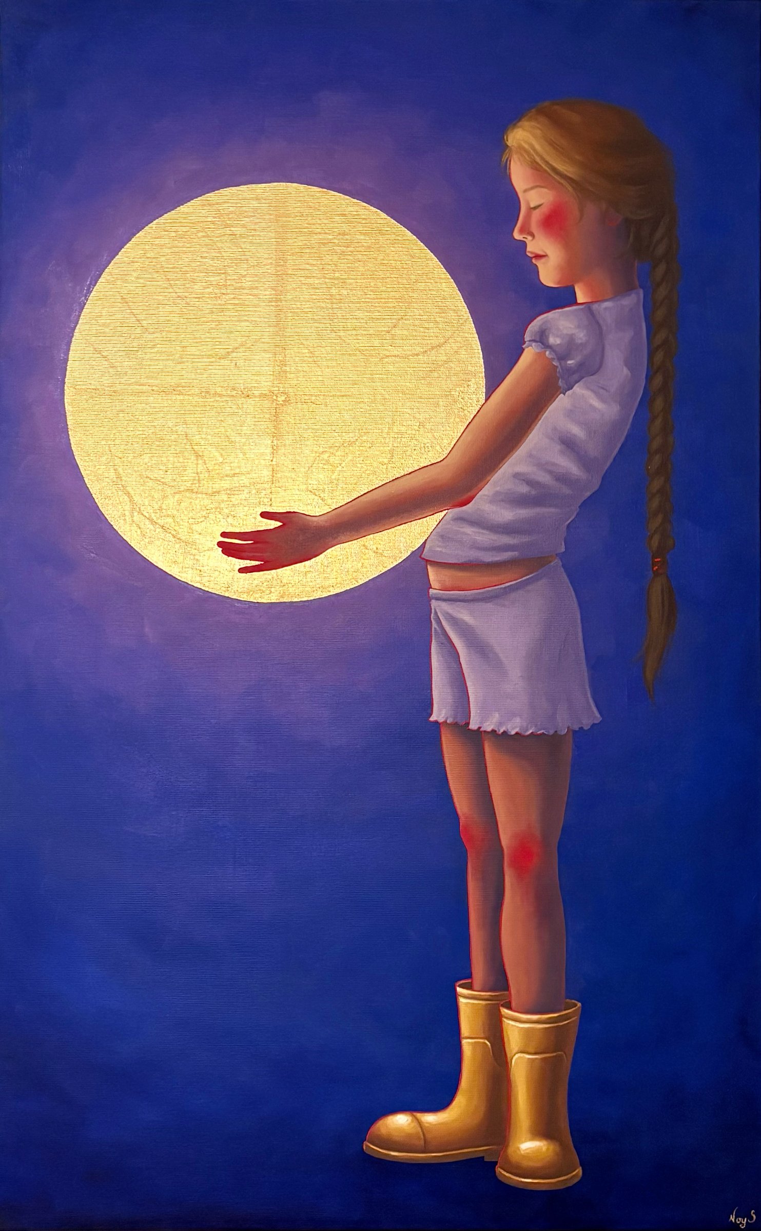 Girl with Moon